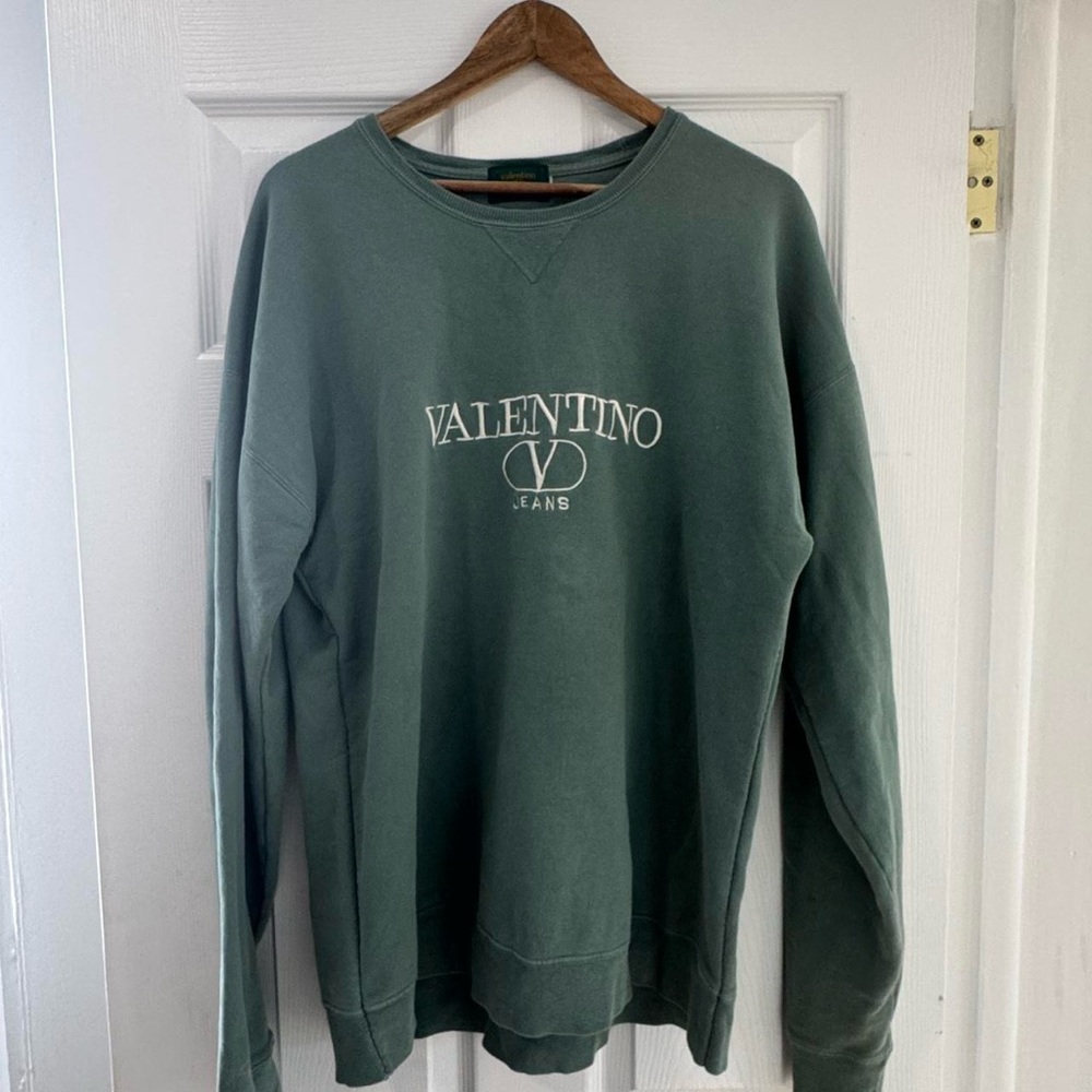 Valentino Crewneck Sweatshirt in Sage Green